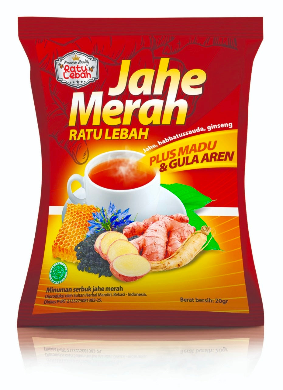 Ratu lebah jahe merah ( red ginger drink ) 10 schts
