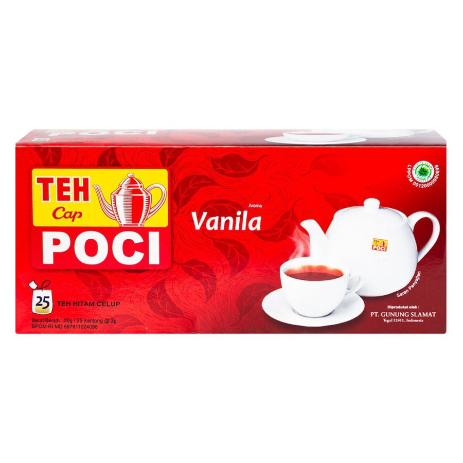 Teh cap poci vanilla 25 tea bags – Alfamart Foodstuff