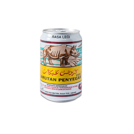 Larutan Penyegar Cap Badak Rasa Leci 320ml