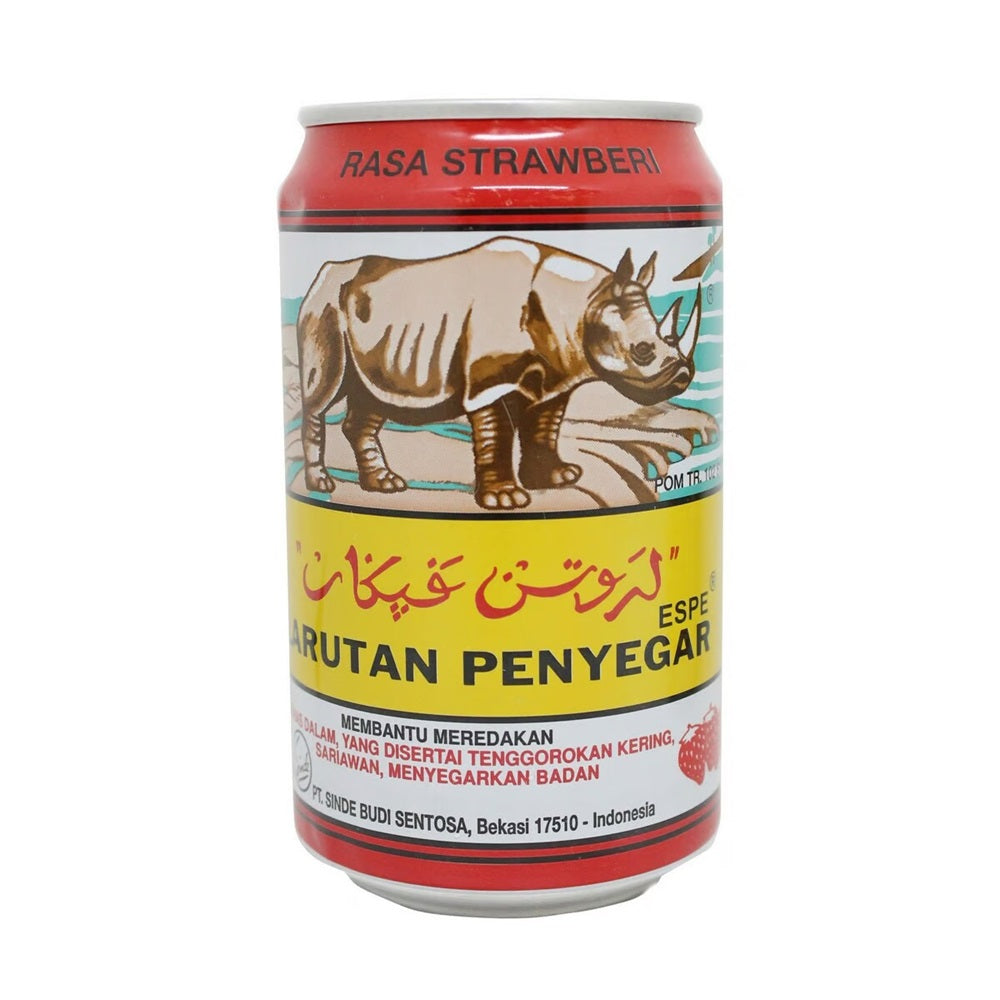 Larutan Penyegar Cap Badak Rasa Strawberi 320ml